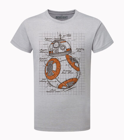 T-shirt bb8 Homme Silver