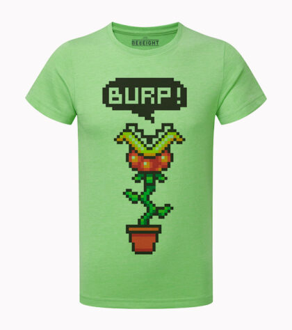 T-shirt geek burp! Homme vert