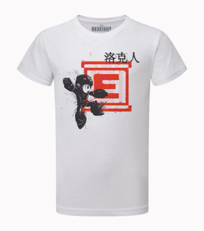 T-shirt Megaman Traditional Homme Blanc