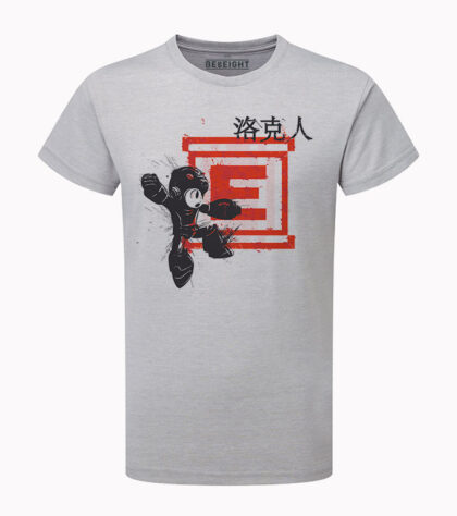 T-shirt Megaman Traditional Homme Silver