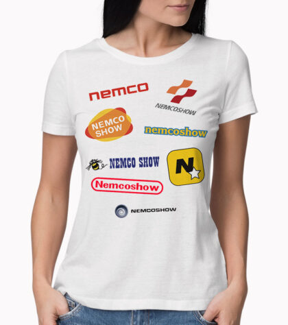 T-shirt Logos Nemcoshow Femme Blanc