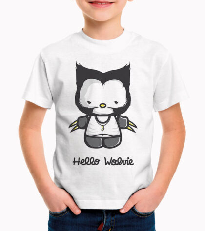 T-shirt Enfant hello wolvie