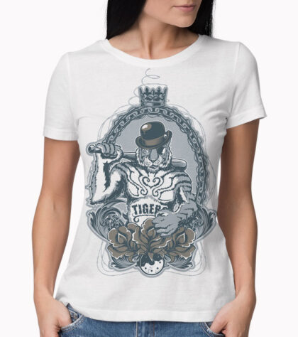 T-shirt Tigers Femme Blanc