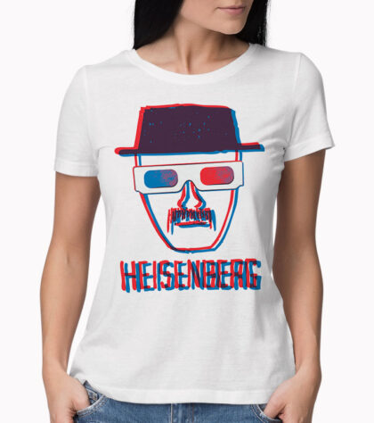 T-shirt Breaking Bad Heisenberg 3d Femme Blanc