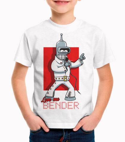 T-shirt Enfant Futurama Love Me Bender