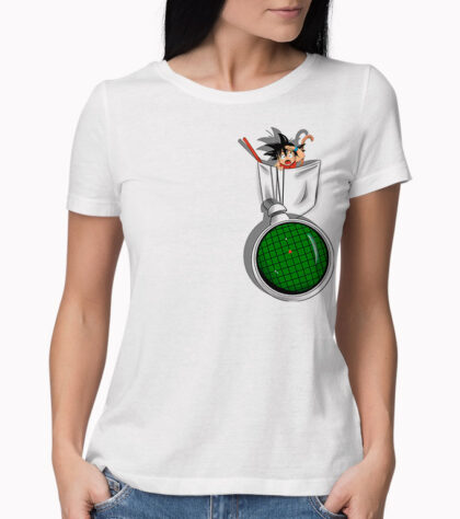 T-shirt geek Pocket Radar Femme Blanc