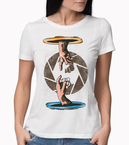 T-shirt Portal Femme Blanc