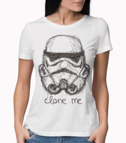 T-shirt Clone Me Femme Blanc
