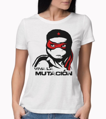 T-shirt Viva La Revolution Femme Blanc