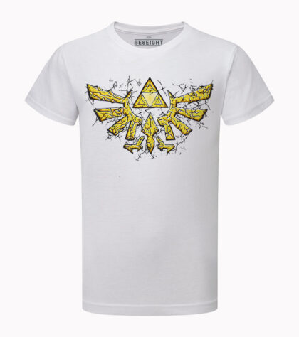 T-shirt Triforce Gold Homme Blanc