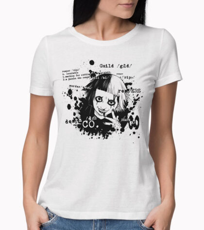 T-shirt Deathco Femme Blanc