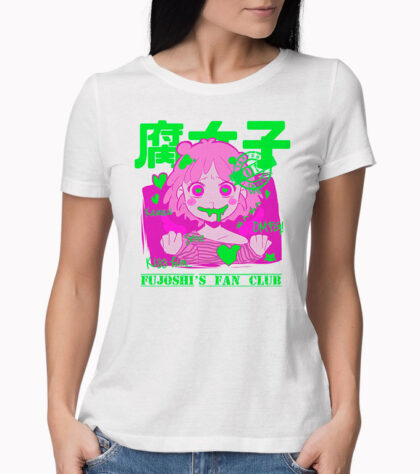 T-shirt geek Fujoshi Femme Blanc
