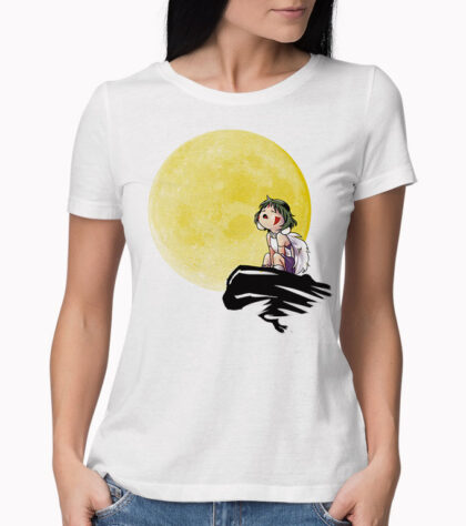 T-shirt Mononoke Moon Femme Blanc