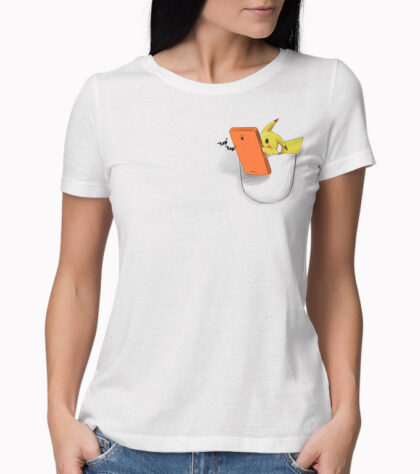 T-shirt Pikachu Trainer Femme Blanc