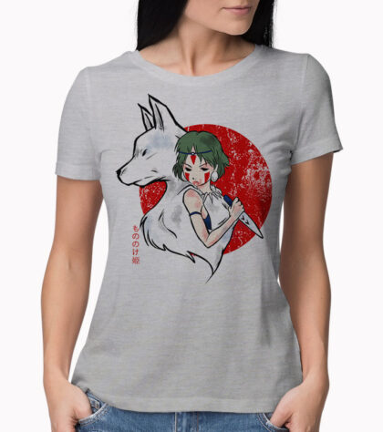 T-shirt Wolf Blood Femme Silver