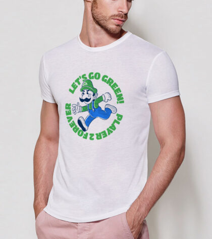 T-shirt LET’S GO GREEN Homme Blanc