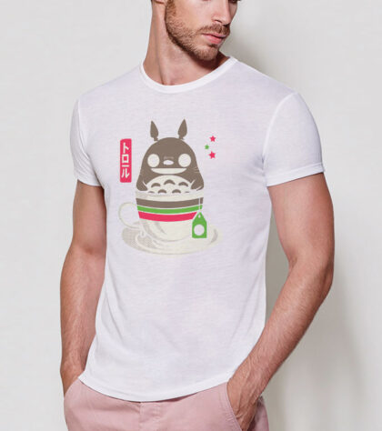 T-shirt TOTORO CAFE Homme Blanc