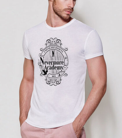 T-shirt Nevermore Academy Homme Blanc