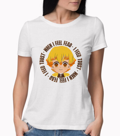 T-shirt I Feed Trust Femme Blanc