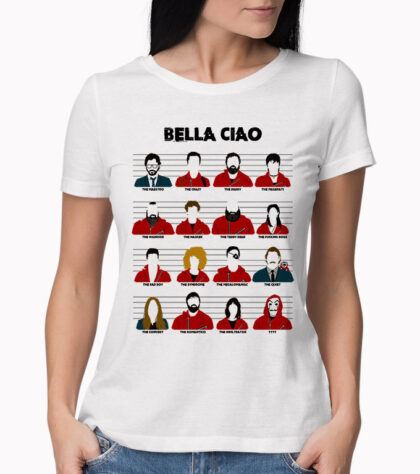 T-shirt Bella Ciao Femme Blanc