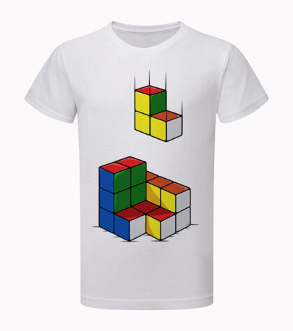T-shirt Rubiks Cube Tetris