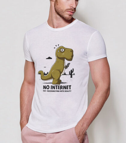 T-shirt T- rex Offline Homme Blanc